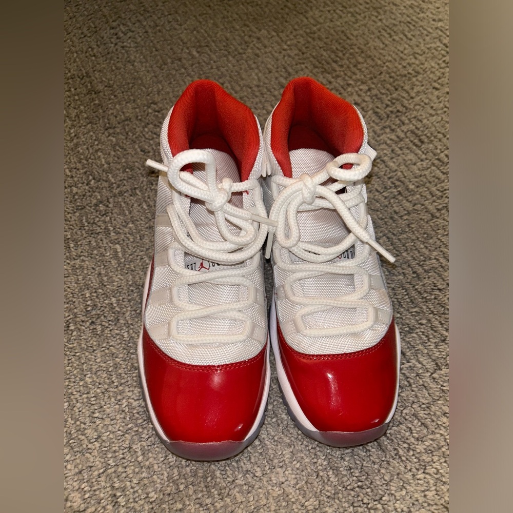AUTHENTIC work once. Air Jordan “cherry” sneakers in Kids 7Y